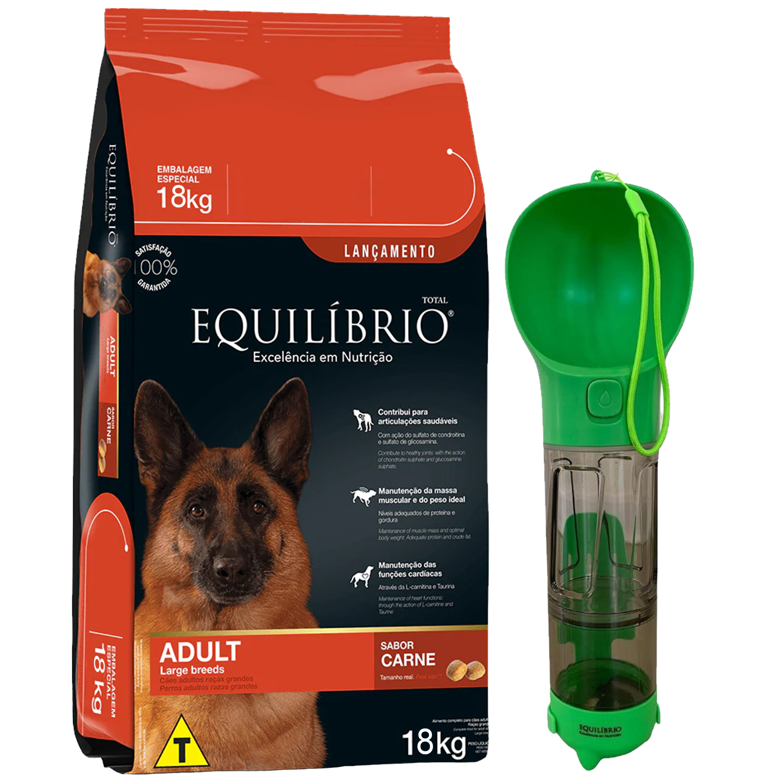 Equilibrio Perro Adulto Raza Grande Sabor Carne 18 Kg Mundo Mascota