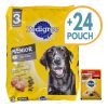 Comida Pedigree Perro Adulto Mayor 21 Kg + 24 Pouch + Envío