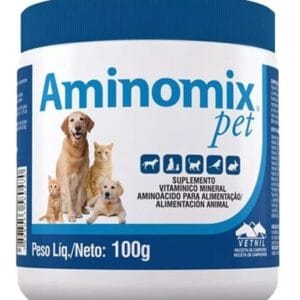 Suplemento Vitamínico Mineral Aminomix Pet 100 Gr / Vetnil