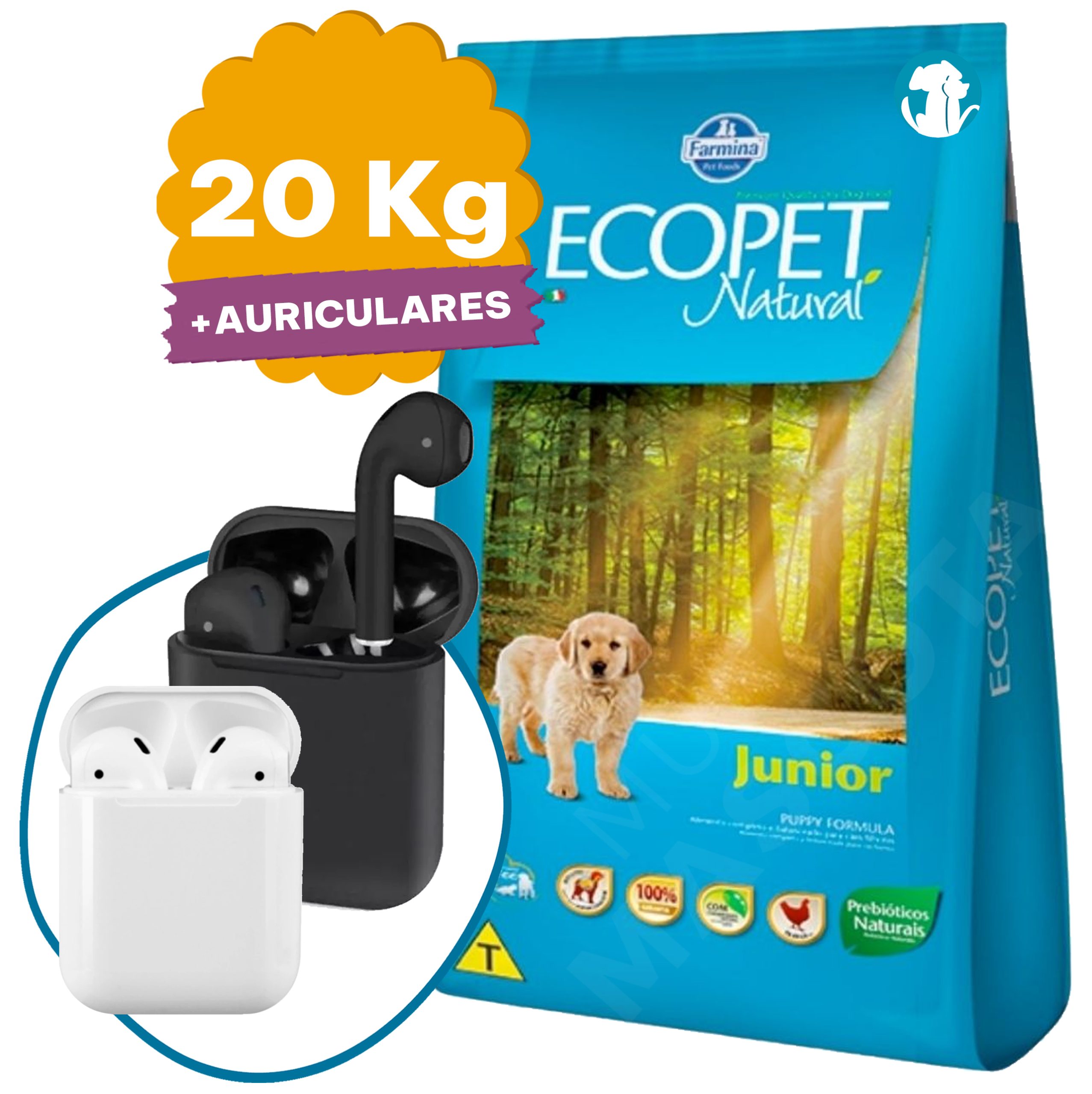 Ecopet Junior Perro Cachorro 20 Kg Mundo Mascota