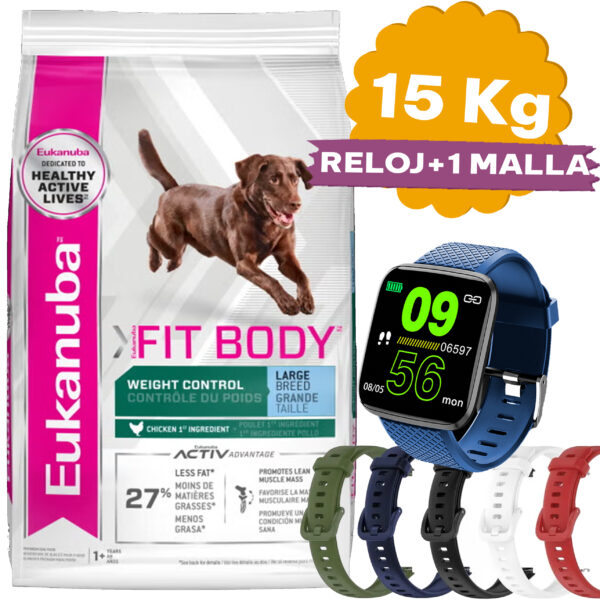 Eukanuba Perro Adulto Control De Peso Raza Grande 15 Kg - Imagen 2