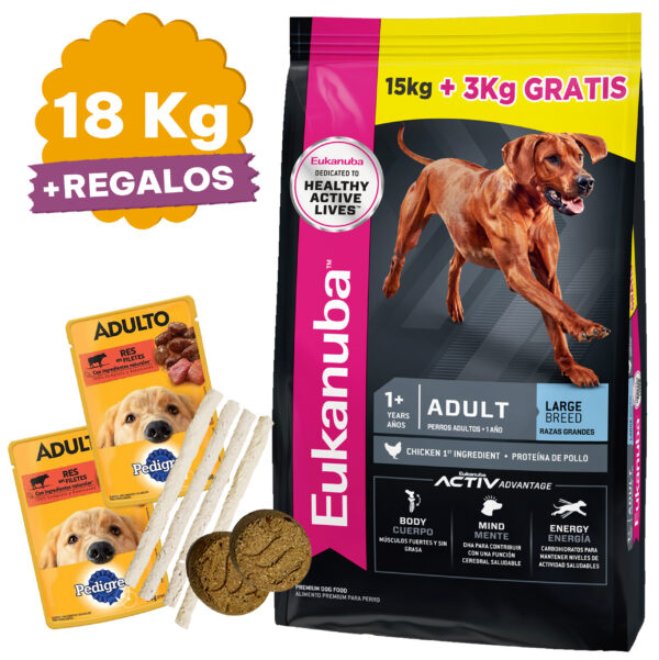 Eukanuba Perro Adulto Raza Grande 18 Kg (15 + 3)