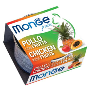 Monge Paté Gato Fruits Sabor Pollo con Frutas 80 Gr