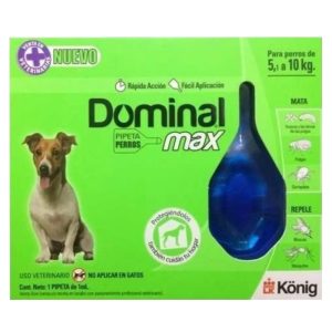 Pipeta Antipulgas Dominal Max Para Perros Entre 5 Y 10 Kg