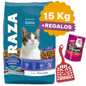 Raza Gato Sabor Pescado 15 Kg