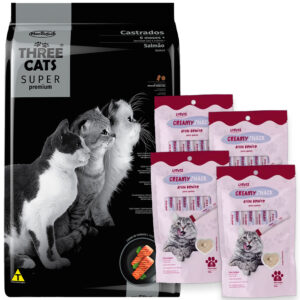 Three Cats Super Premium Gato Adulto Castrado 10 Kg