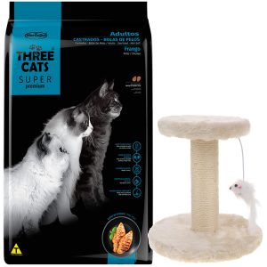 Three Cats Super Premium Gato Adulto Castrado Bola de Pelos 10 kg