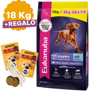 Eukanuba Perro Cachorro Raza Grande 18 Kg (15 + 3)