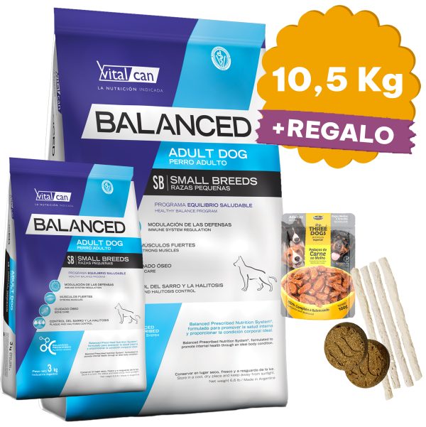 Balanced Perro Adulto Raza Pequeña 10,5 Kg (7,5 + 3)