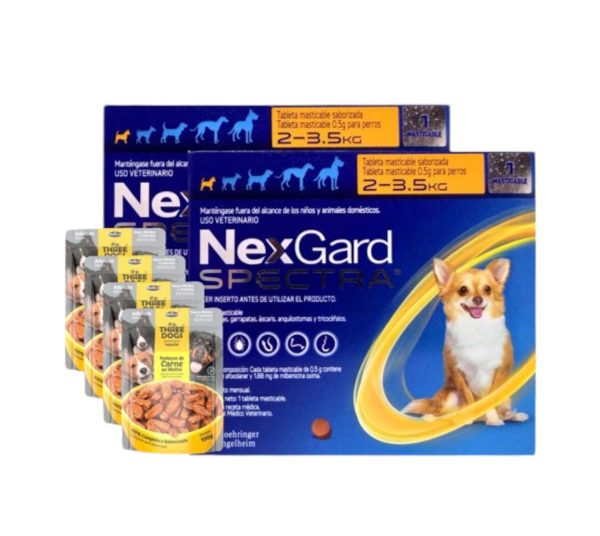 Nexgard Spectra 2/3,5 Kg Antiparasitario Interno Externo X2