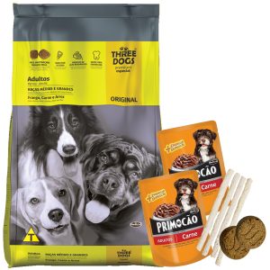 Three Dogs Original Perro Adulto Mediano y Grande 22 kg