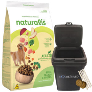 Naturalis Perro Adulto Mediano y Grande 12 Kg / Sabor Pollo, Pavo y Frutas