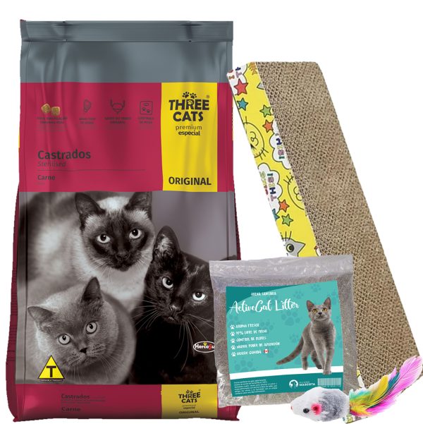 Three Cats Premium Gato Castrado 10,1Kg