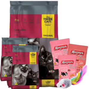 Three Cats Premium Gato Castrado 18 Kg (15 + 3)