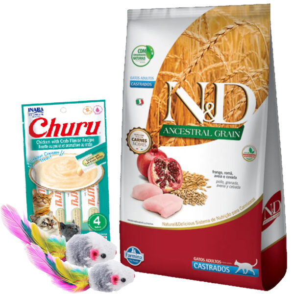 N&D Ancestral Grain Feline Gato Adulto Castrado 7,5 Kg