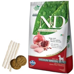 N&D Prime Perro Adulto Raza Mediana 2,5 kg