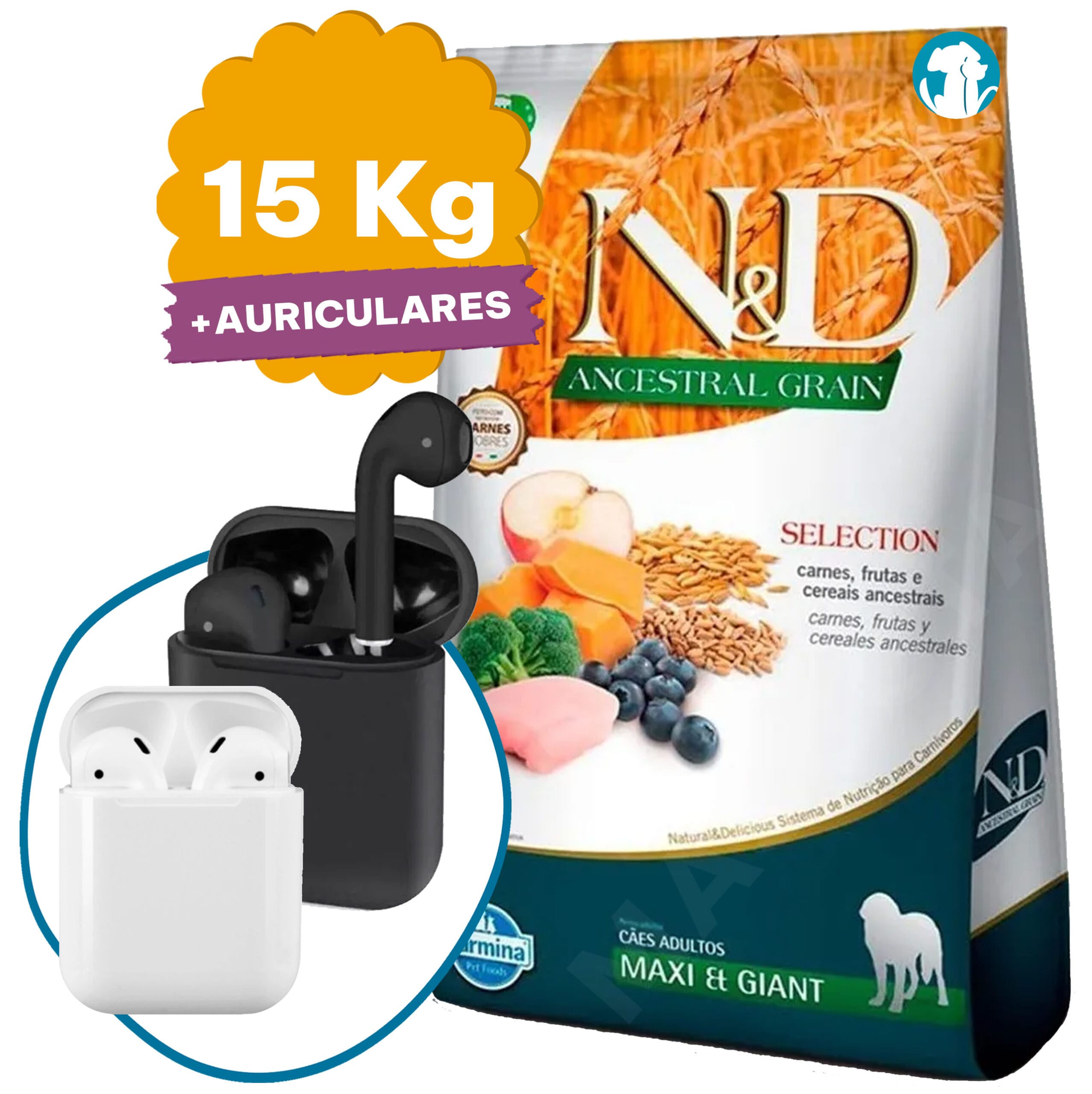 Farmina N&D Ancestral Grain Hundefutter – 12 Kg, Mit Lamm, Dinkel, Hafer & Heidelbeeren, Getreidearm