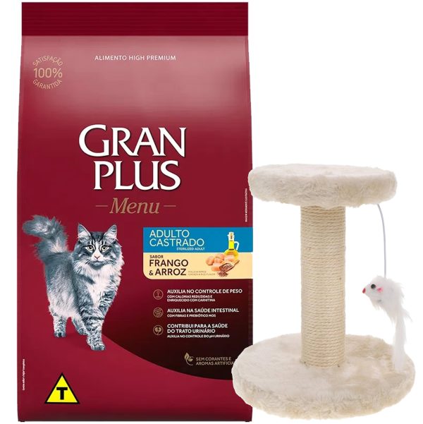 Gran Plus Menu Gato Castrado Sabor Pollo y Arroz 10,1 Kg