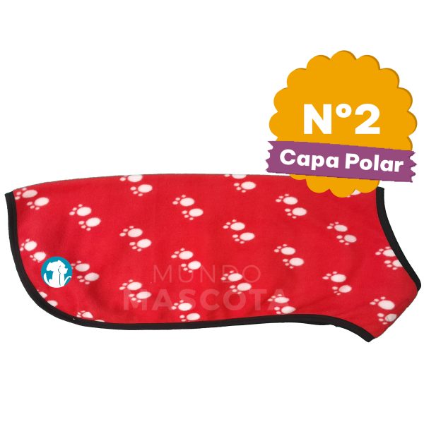 Capa Polar Ajustable Perro o Gato / Talle 2