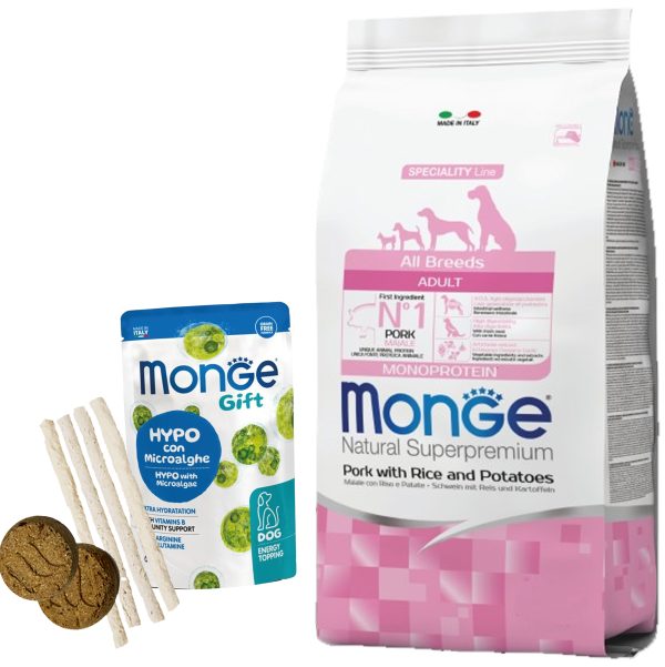 Monge Monoprotein Perro Adulto Sabor Cerdo y Arroz 12 Kg