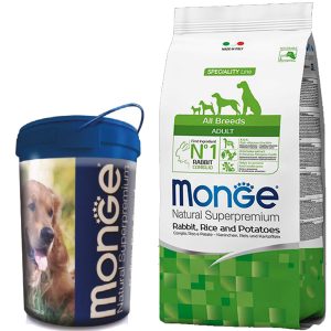 Monge Monoprotein Perro Adulto Sabor Conejo y Arroz 12 Kg