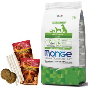 Monge Monoprotein Perro Adulto Sabor Conejo y Arroz 12 Kg