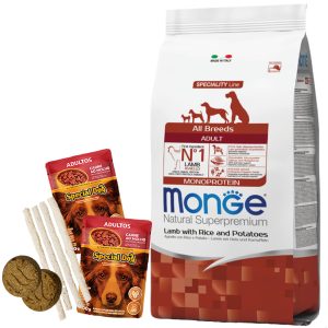 Monge Monoprotein Perro Adulto Sabor Cordero y Arroz 12 Kg