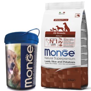 Monge Monoprotein Perro Adulto Sabor Cordero y Arroz 12 Kg