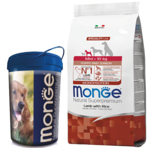 Monge Monoprotein Perro Cachorro Raza Pequeña Sabor Cordero Y Arroz 7,5 Kg
