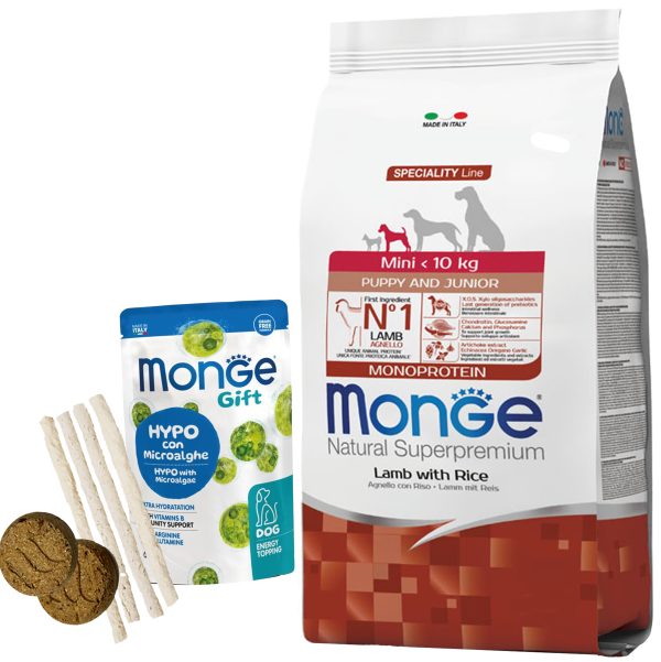Monge Monoprotein Perro Cachorro Raza Pequeña Sabor Cordero Y Arroz 7,5 Kg