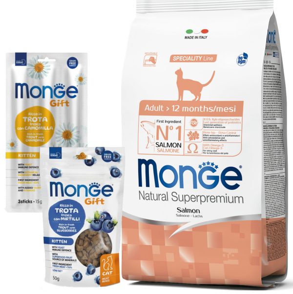 Monge Monoprotein Gato Adulto Sabor Salmón 10 Kg