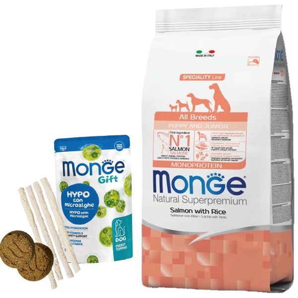 Monge Monoprotein Perro Cachorro Sabor Salmón Y Arroz 12 Kg