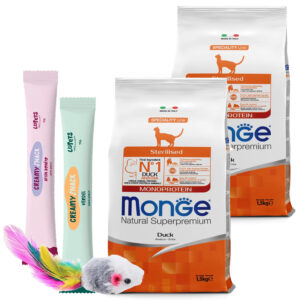 Monge Monoprotein Gato Adulto Sterilised Sabor Pato 3 Kg