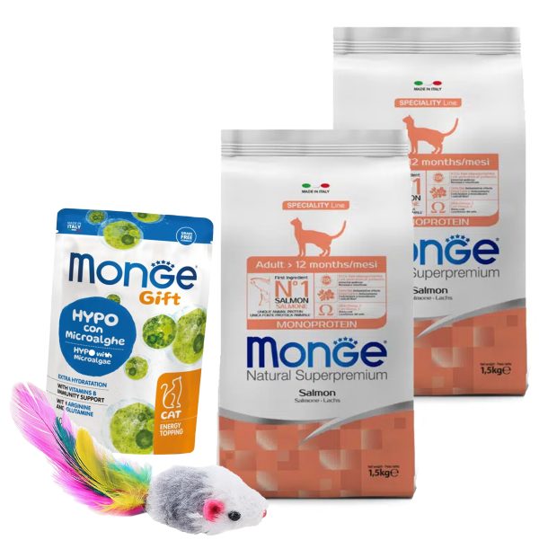 Monge Monoprotein Gato Adulto Sabor Salmón 3 Kg