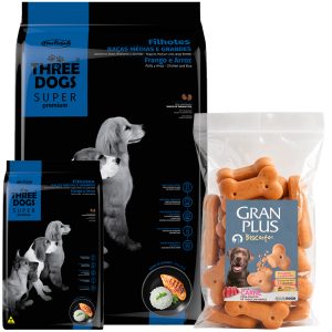 Three Dogs Perro Cachorro Super Premium 17 Kg
