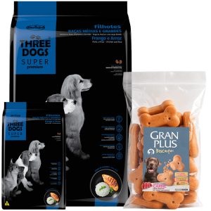 Three Dogs Super Premium Perro Cachorro 17 kg