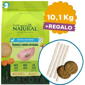 Guabi Natural Perro Cachorro Raza Pequeña Pollo y Arroz 10,1 kg