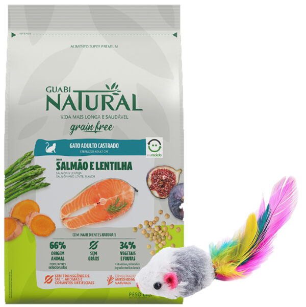 Guabi Natural Grain Free Gato Castrado/ Salmon Lenteja 1,5 kg