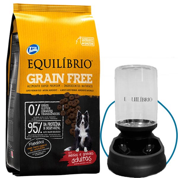 Equilibrio Grain Free Perro Adulto Raza Mediana y Grande 12 Kg