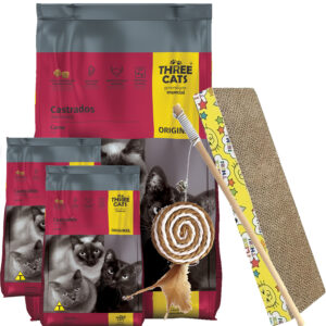 Three Cats Premium Gato Castrado 18 Kg (15 + 3)