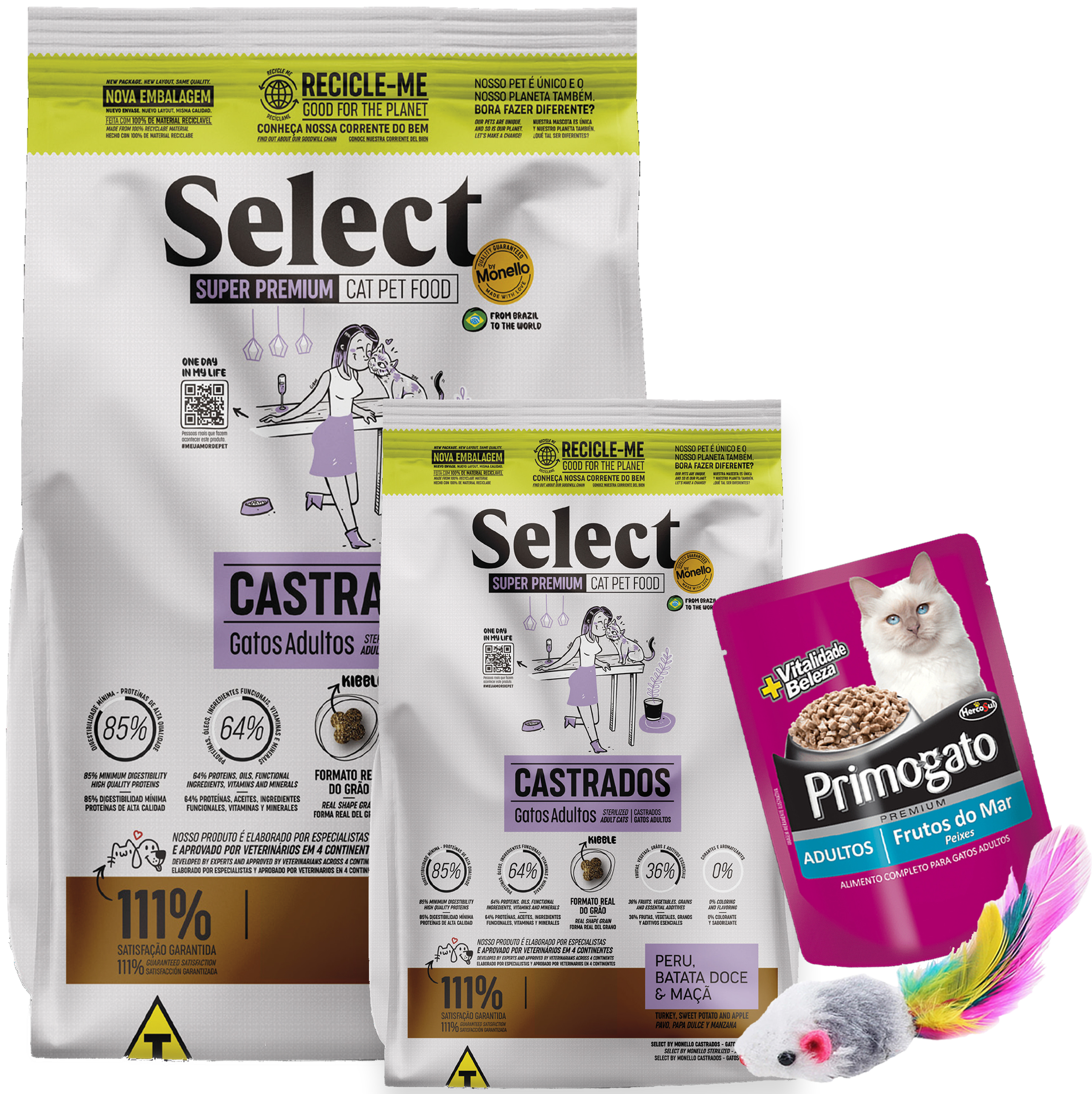 Select By Monello Gato Adulto Castrado 8,5 Kg (7 + 1,5)