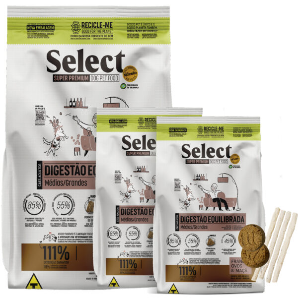 Select By Monello Perro Adulto Raza Mediana y Grande 19 Kg (15 + 4)