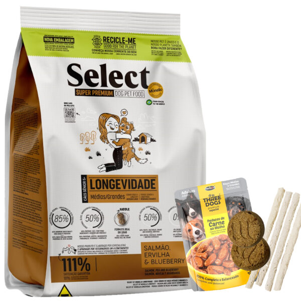 Select By Monello Perro Adulto Mayor Raza Mediana y Grande 15 Kg