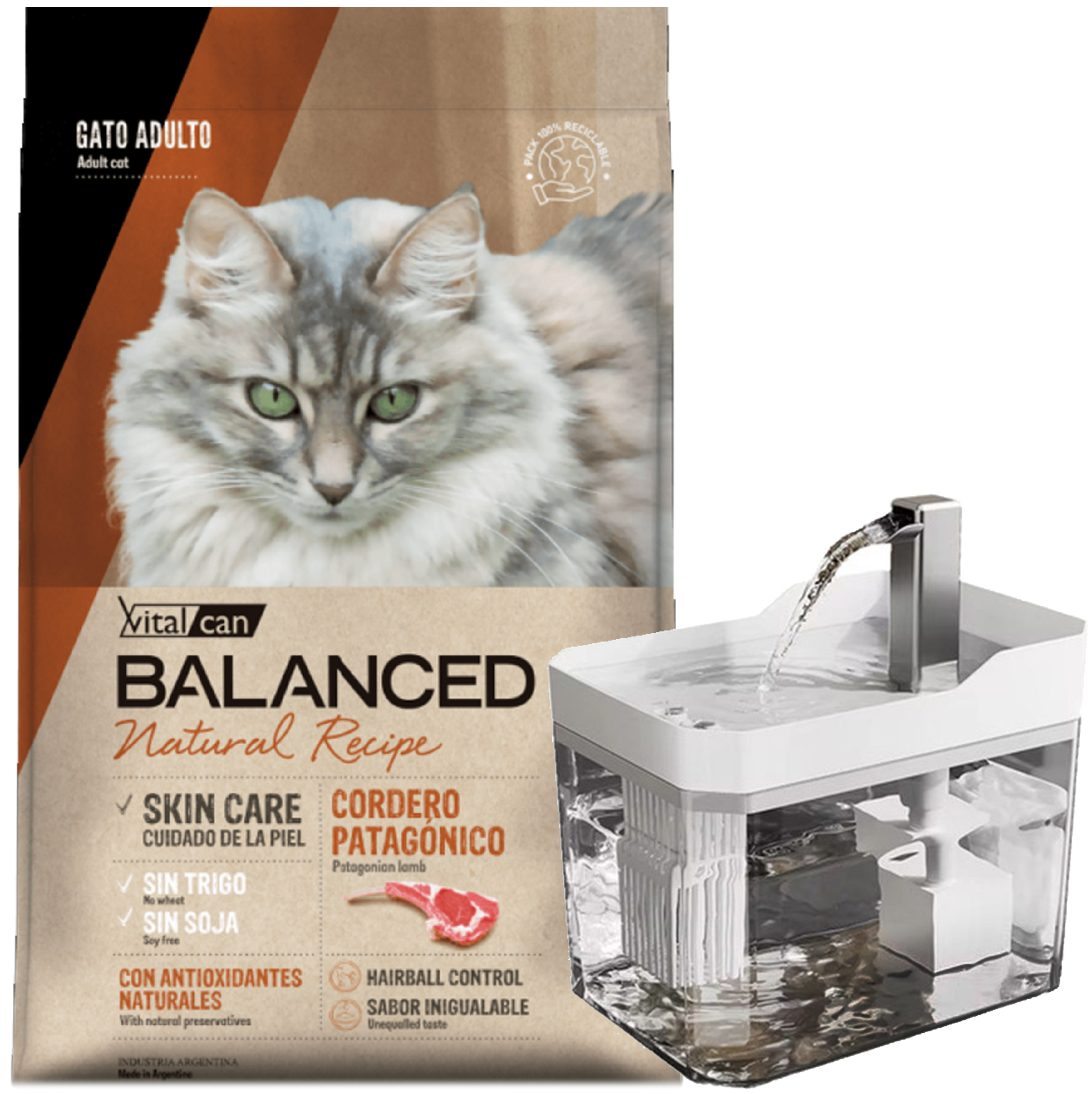 Balanced Natural Recipe Gato Adulto Cordero Patagónico 7,5 Kg