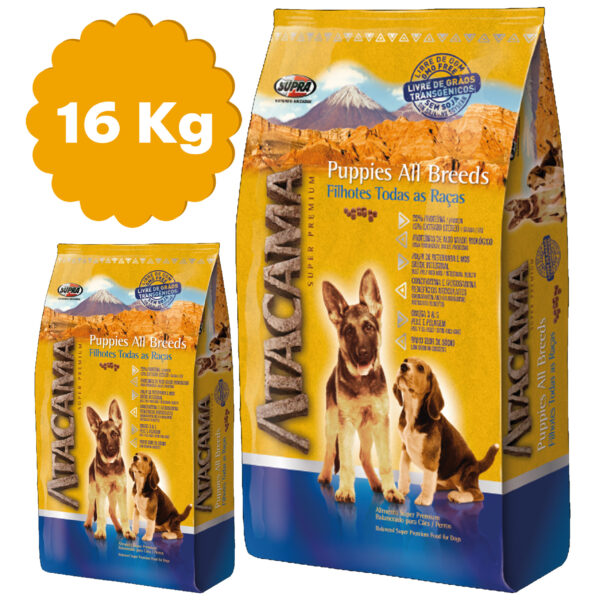Atacama Perro Cachorro Todas las Razas 16 Kg (14 + 2)