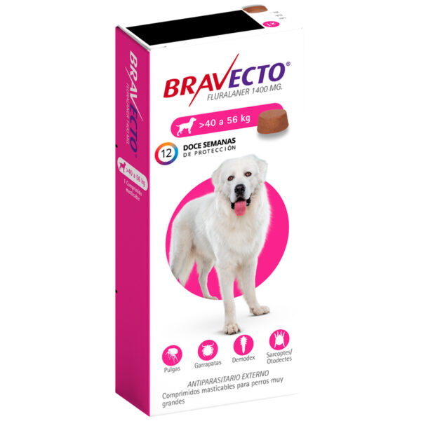 Antiparasitario Externo Bravecto (12 Semanas) 40 A 56 Kg