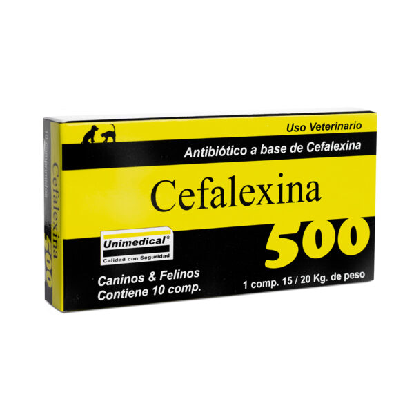 Cefalexina 500 Unimedical / 10 Comprimidos