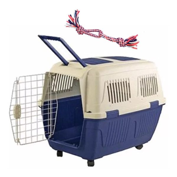 Jaula Transportadora Perro Mediano C/ Rueda N°4 / 12 Cuotas