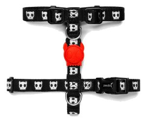 Arnés Para Perro Zee Dog Modelo H / Diseño Skull - Talle S