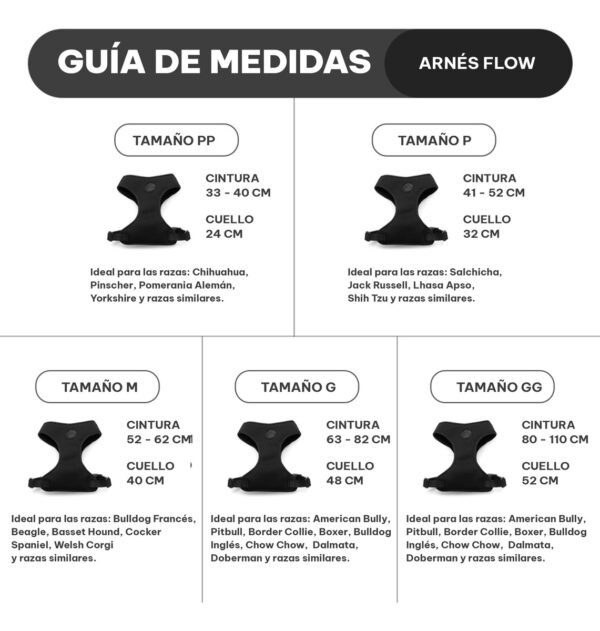 Arnés Para Perro Cachorreiros / Modelo Flow – Talle XL - Imagen 2